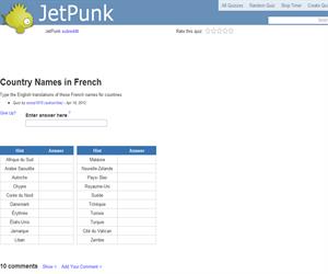 Country Names in French