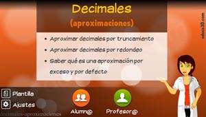 Decimales (aproximaciones) - Unidad interactiva