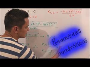 Ecuaciones cuadráticas. Solución por fórmula general