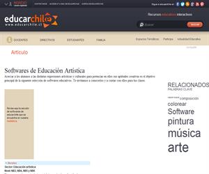Softwares de Educación Artística (Educarchile)