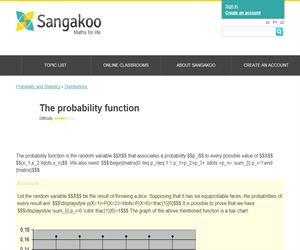 The probability function