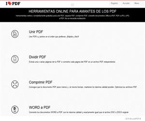 Herramienta online para unir o dividir archivos PDF