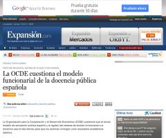 La OCDE cuestiona el modelo funcionarial de la docencia pública española | Expansión