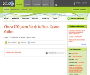 Charla TED Joven Rio de la Plata. Gaston Giribet.