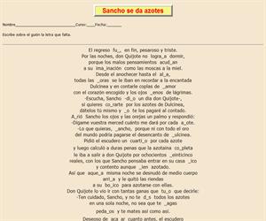 113ª Ficha de ortografía de Don Quijote de la Mancha