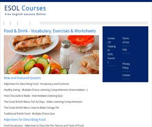 Food and drink vocabulary (esolcourses)
