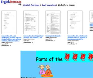 Parts of the body (englishexercises)