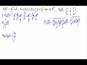 Matriz respecto de las base canónica de una aplicación lineal