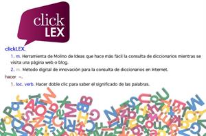 clickLEX: búsquedas en diccionarios desde tu navegador o web