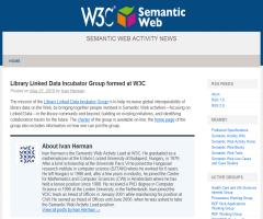 Formado en el W3C el Grupo Library Linked Data Incubator