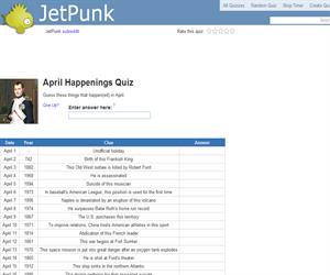 April Happenings Quiz