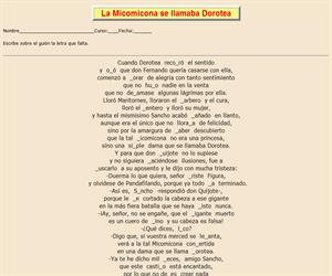 49ª Ficha de ortografía de Don Quijote de la Mancha