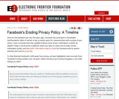 Facebook's Eroding Privacy Policy: A Timeline | Electronic Frontier Foundation