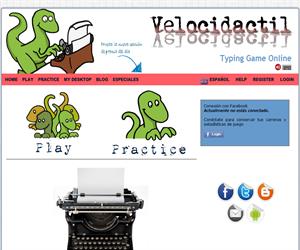 Velocidactil, un juego online de Mecanografía