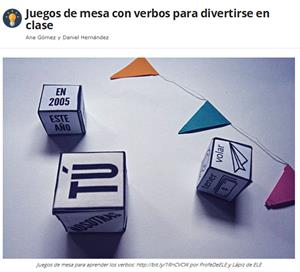 Juegos de mesa con verbos para divertirse en clase (ProfeDeELE.es)
