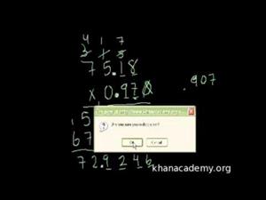 Multiplicación 8 Multiplicación con Decimales (Khan Academy Español)