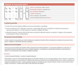 Sistemas de ecuaciones, parte II