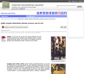 Quibla, Gauguin, Modernismo, pináculo, pronaos, Juan de Juni. (Selectividad.tv)