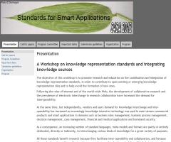 A Workshop on knowledge representation standards and integrating knowledge sources
