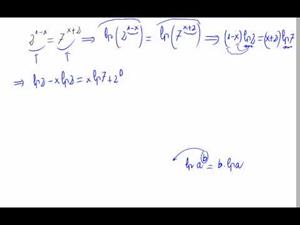 Ecuación exponencial, bases distintas