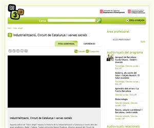 Industrialització, Circuit de Catalunya i xarxes socials (Edu3.cat)