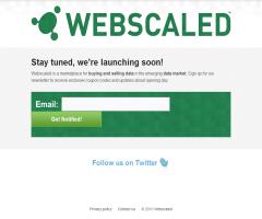Webscaled - data marketplace