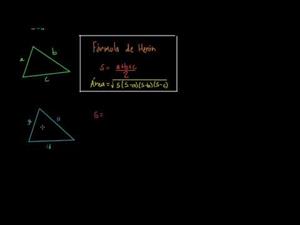 Fórmula de Herón (Khan Academy Español)