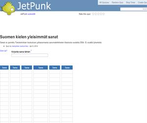 Suomen kielen yleisimmät sanat