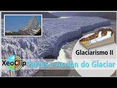 A paisaxe glaciar. Partes e acción glaciar