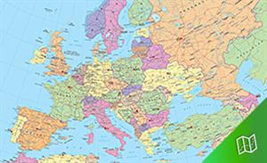 Mapa político de Europa escala 1: 5.000.000