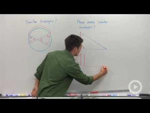 Similar Triangles in Circles and Right Triangles