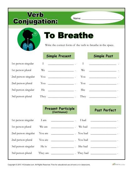 Verb Conjugation: To Breathe