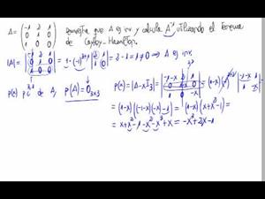 Matriz inversa - Método de Cayley Hamilton