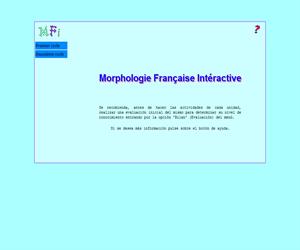 Morphologie Française Intéractive. Ejercicios de Morfología Francesa interactiva