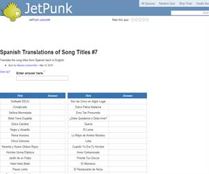 Spanish Translations of Song Titles 7