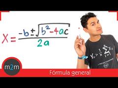 Ecuaciones cuadráticas por fórmula general