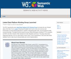 Linked Data Platform Working Group Launched