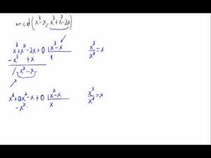 Máximo común divisor de polinomios - Algoritmo euclídeo