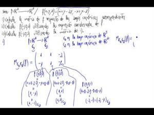 Aplicaciones lineales sin usa fórmula de cambio de base 1