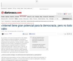 @Su_delRio: "Internet tiene gran potencial para la democracia, pero no todo vale" #globernance