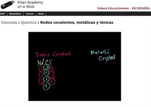 Redes covalentes, metálicas y iónicas (Khan Academy Español)