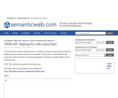 Luchando contra el fuego ¡con Linked Data! - Webcast - Semanticweb.com