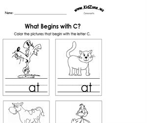 Activity Sheet - Color the C (Educarchile)