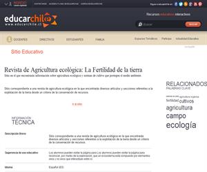 Revista de Agricultura ecológica: La Fertilidad de la Tierra (Educarchile)