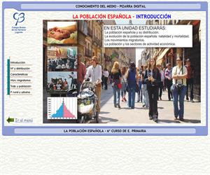 La población española – Conocimiento del medio – 3º Ciclo de E. Primaria – Unidad didáctica.