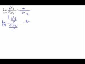 Límite de una sucesión (Cociente de polinomios)