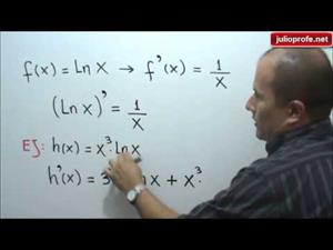 Reglas para derivar funciones logarítmicas (JulioProfe)