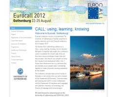 Eurocall 2012 / CALL: using, learning, knowing