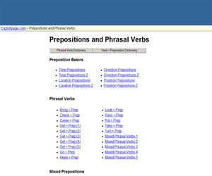 Ejercicios online para inglés de completar huecos con preposiciones y phrasal verbs: Prepositions and Phrasal Verbs
