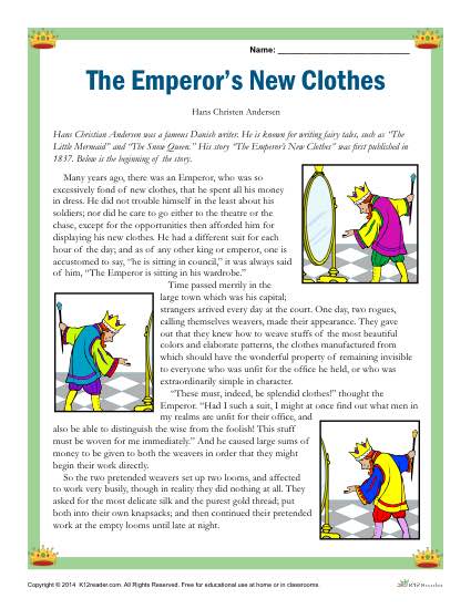 Classic Literature: The Emperor’s New Clothes